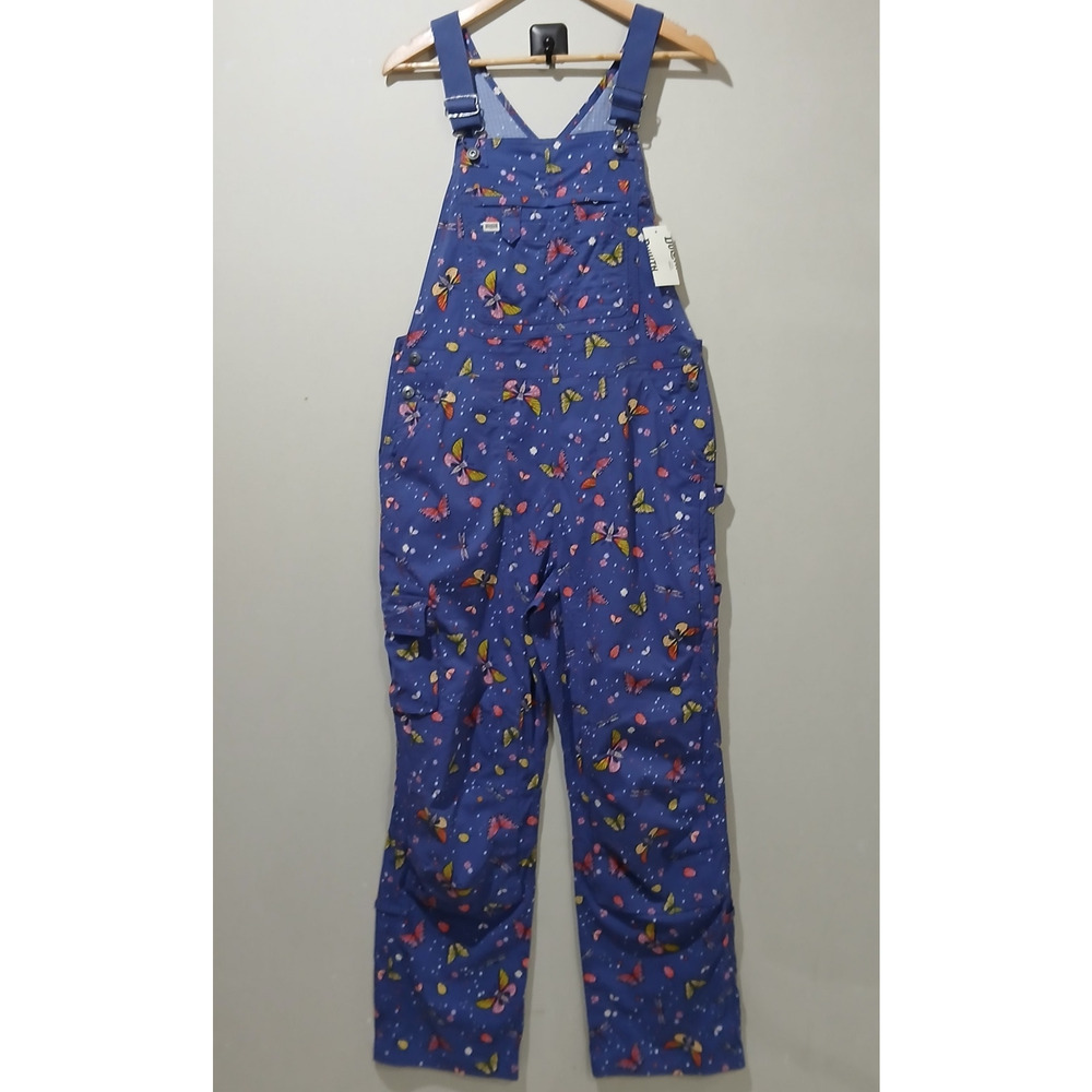 DULUTH TRADING Heirloom Gardening Bib Overalls Small 31 NWT Backyard Bugs - Picture 16 of 16